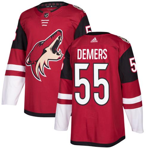 Adidas Coyotes #55 Jason Demers Maroon Home Authentic Stitched NHL Jersey
